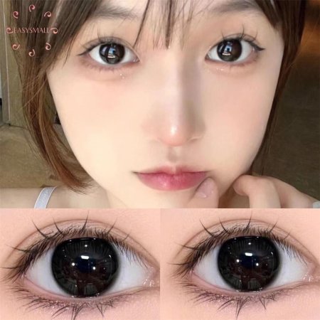 Чёрные линзы на весь глаз