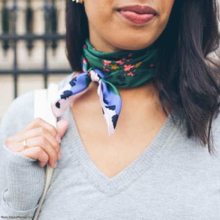 Красиво завязать платок на шее
