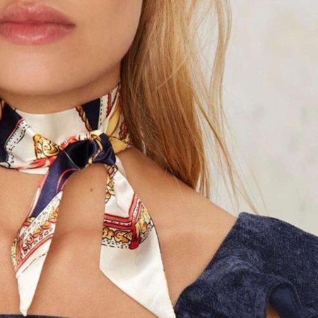 Шелковый платок на шею