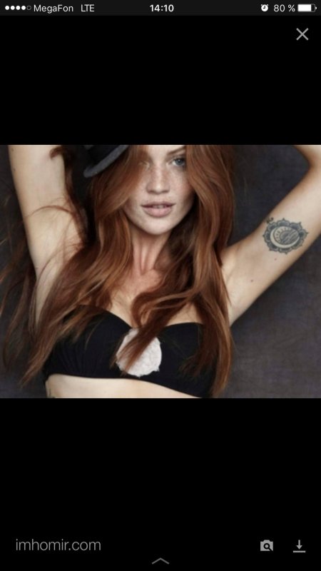 Рыжая волосы