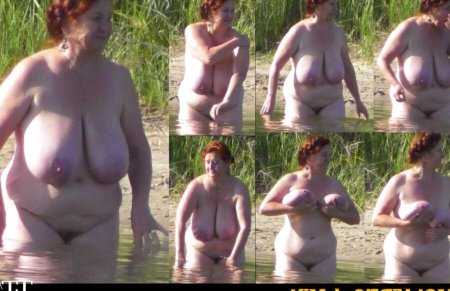 Голые зрелые толстушки на пляже