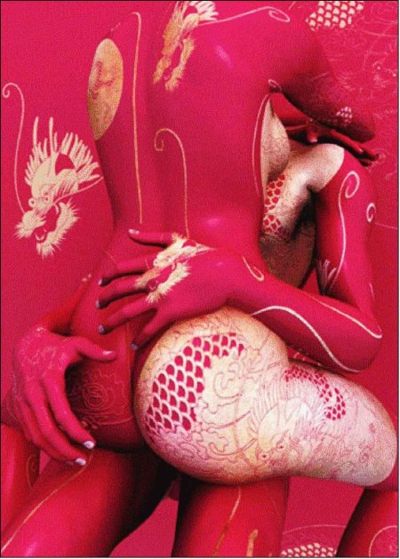 Порно боди арт