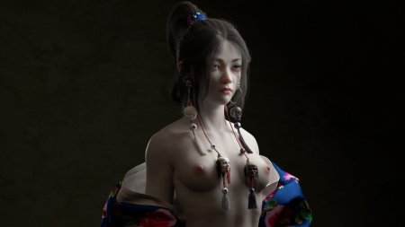 Эротическая фотосессия гейша