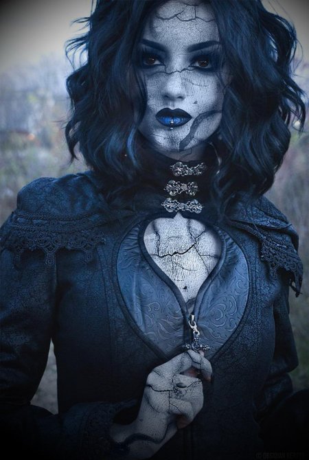 Ева грин готический макияж