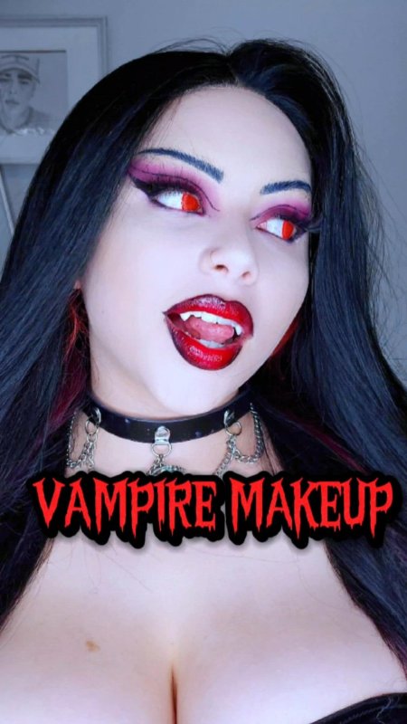 Макияж на хэллоуин вампир