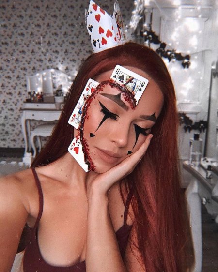 Хэллоуин макияж на