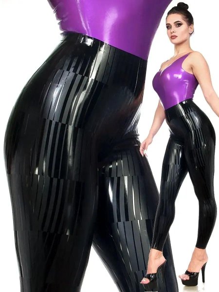 Латексные штаны женские обтягивающие