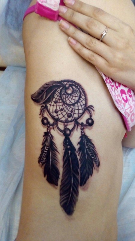 Тату ловитель снов для девушек