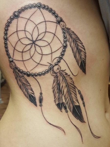 Ловец снов тату для девушек