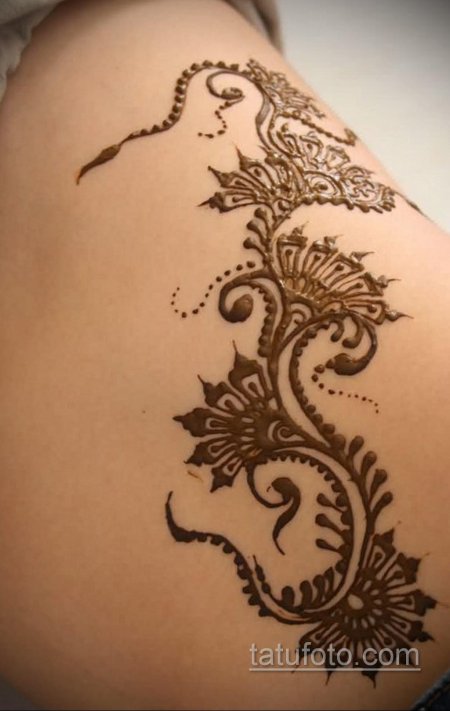 Рисунки хной на теле