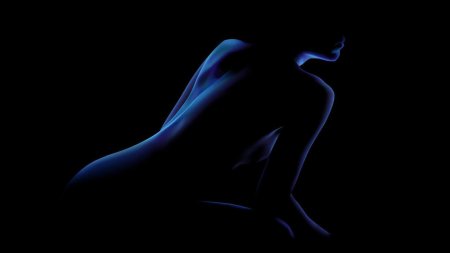 Силуэт голой женщины