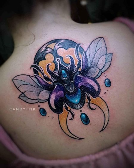 Тату скарабей