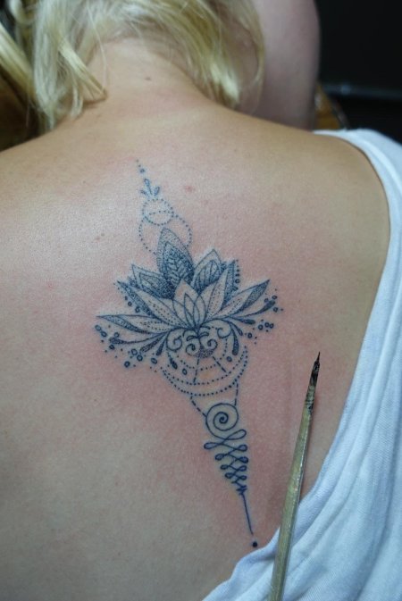 Тату мандала лотос