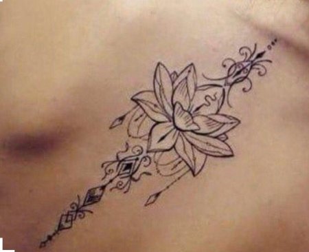 Тату на спине для девушек