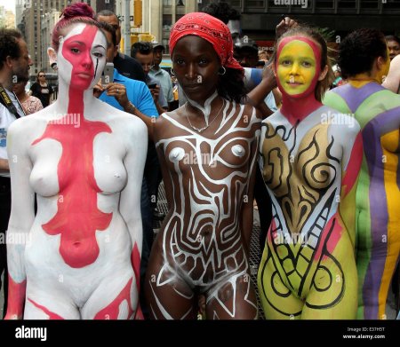 Body painting in manhattan