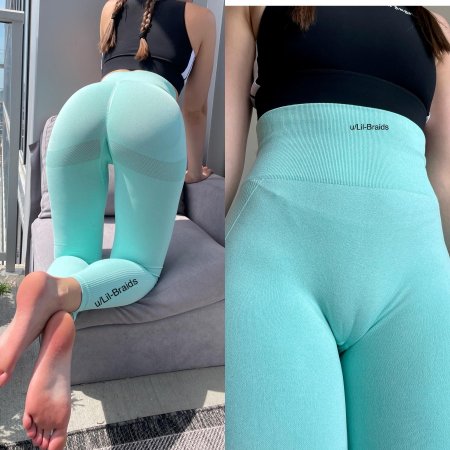 Женские спортивные бесшовные леггинсы