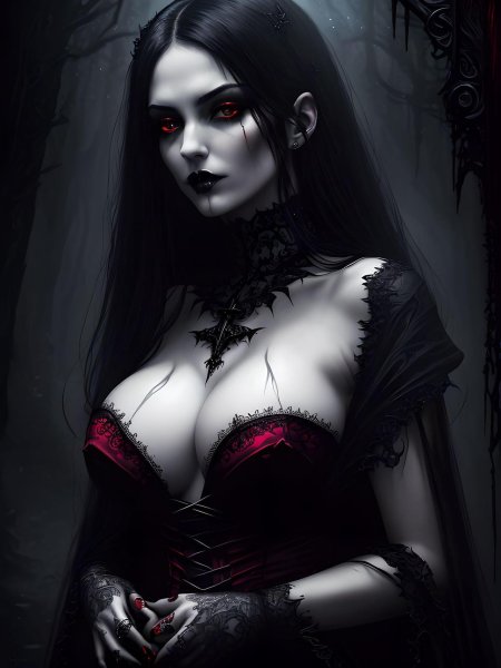 Девушка вампир