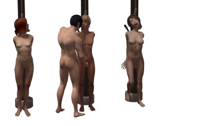 Повешение голых девушек