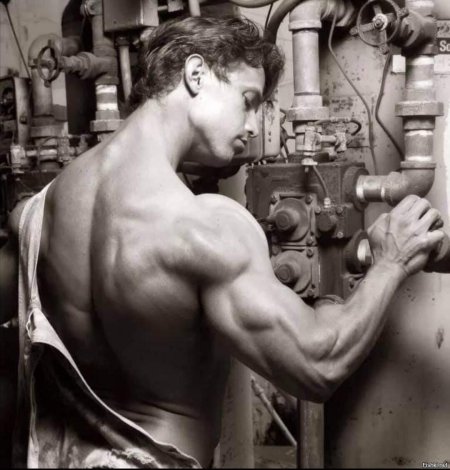 Накаченный сантехник