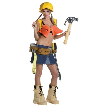 Девушка в спецодежде