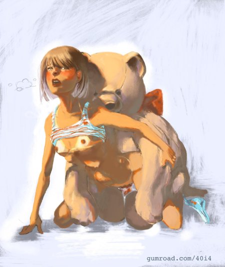 Белый медведь хентай самка