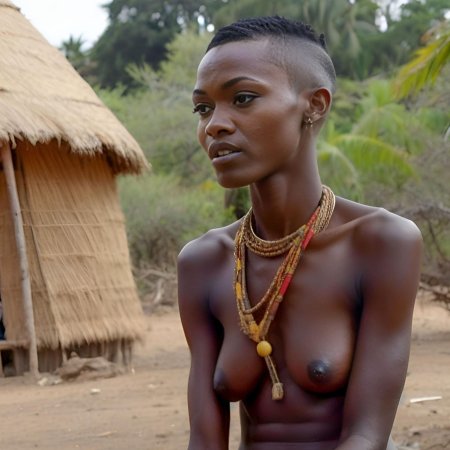Голлые девушки из африканских племён
