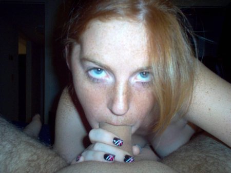 Минет рыжая