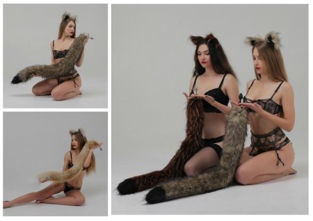 Девушка с хвостом пробкой