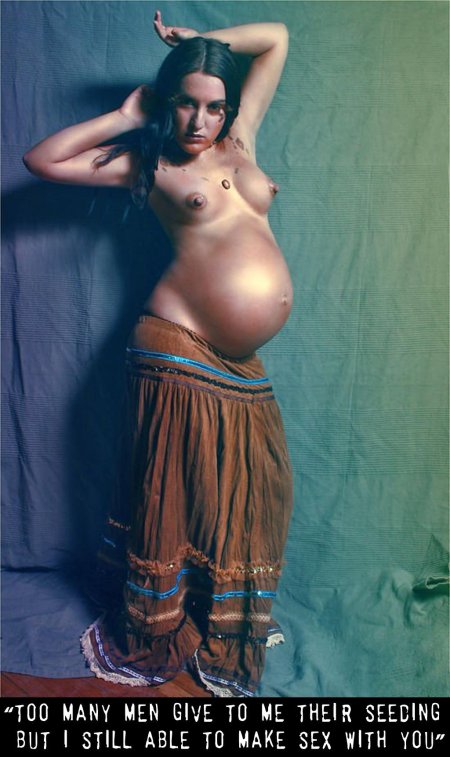 Голые беременные рабыни