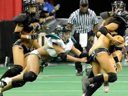 Американский женский футбол пикантные