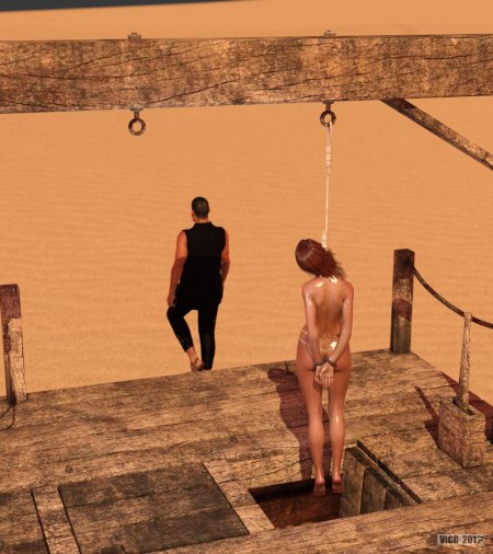 Эротическое повешение голых женщин