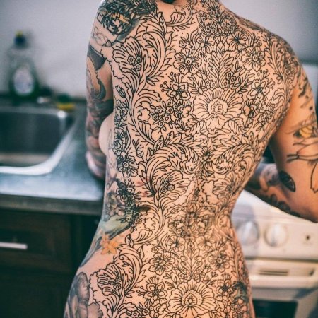 Тату якудза на спине