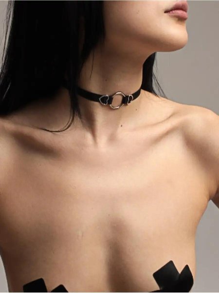 Чокер кожаный на шею