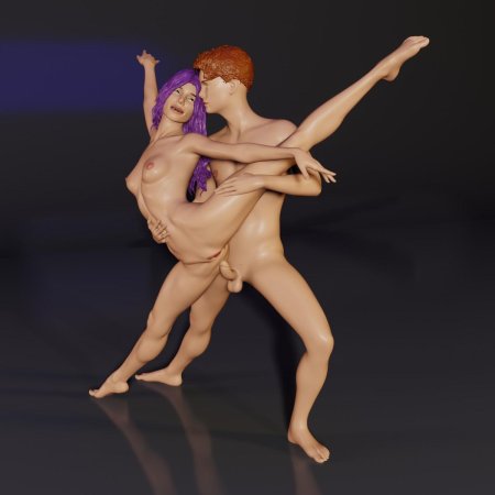 Парные танцы с голыми сиськами