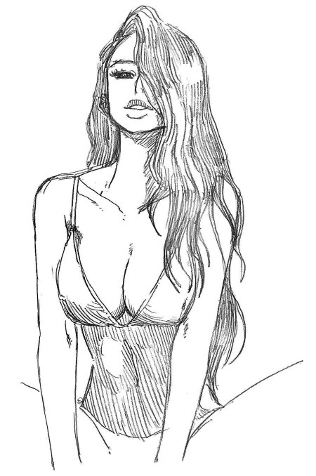Девушка рисунок