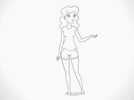 Как нарисовать девочку в полный рост легко