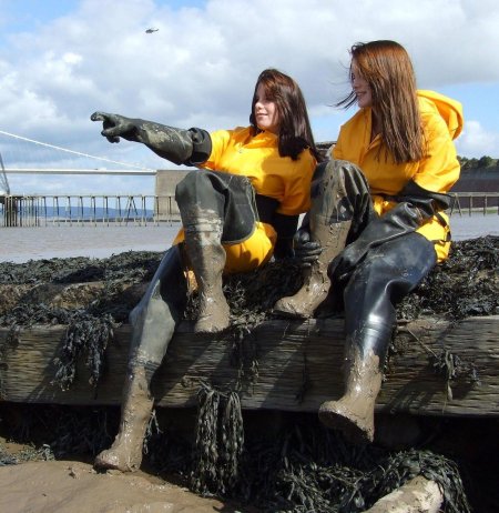 Hunter Rubber Boots in Mud
