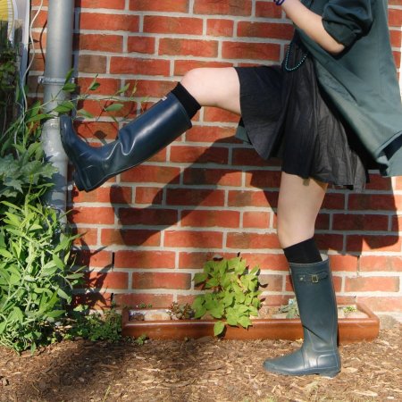 Женские резиновые сапоги фетиш