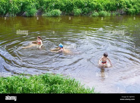 Купание на речке