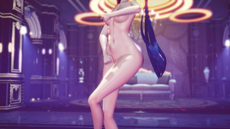 Геншин Mona 34 голая