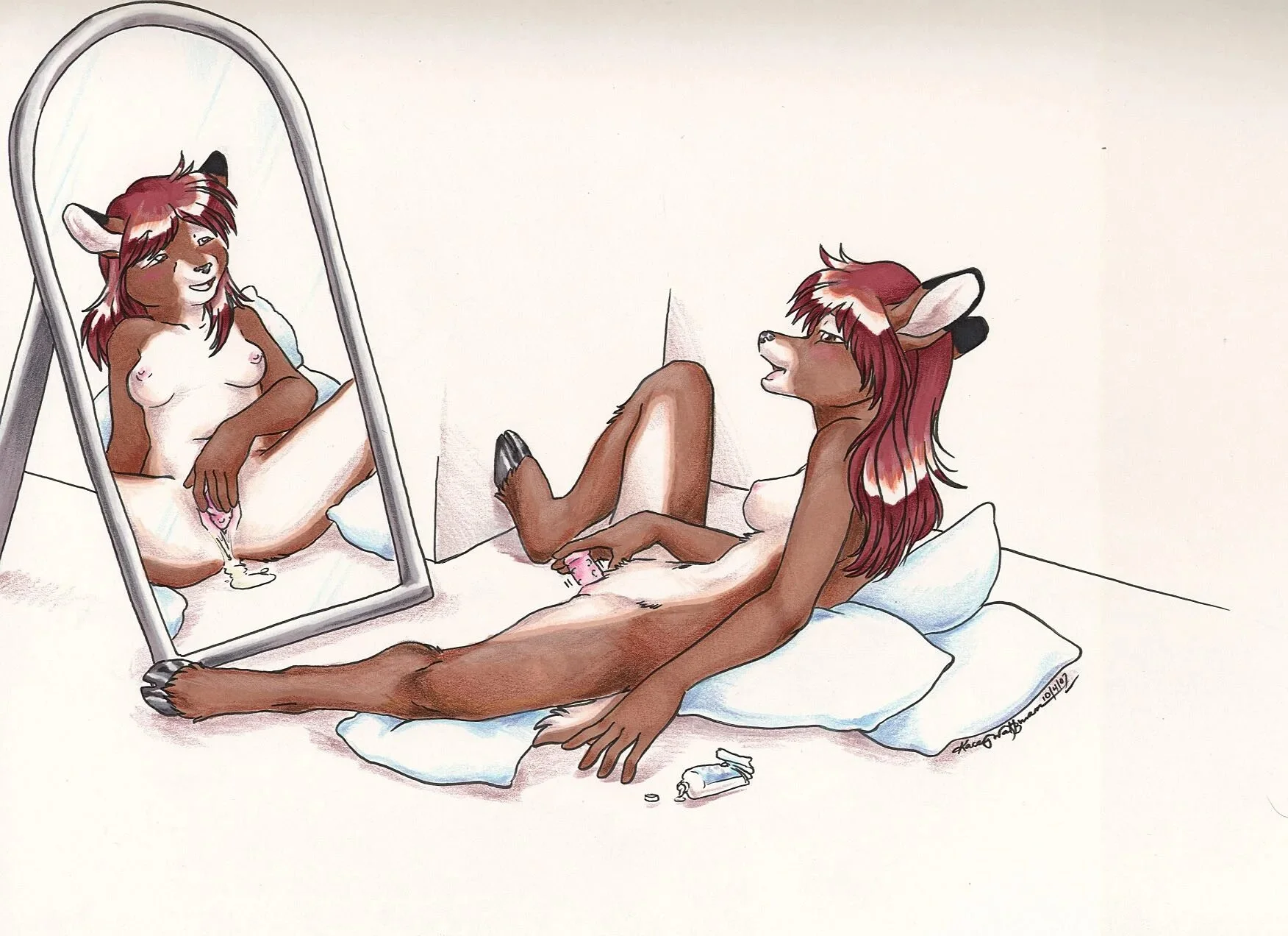 Фурри женская мастурбация