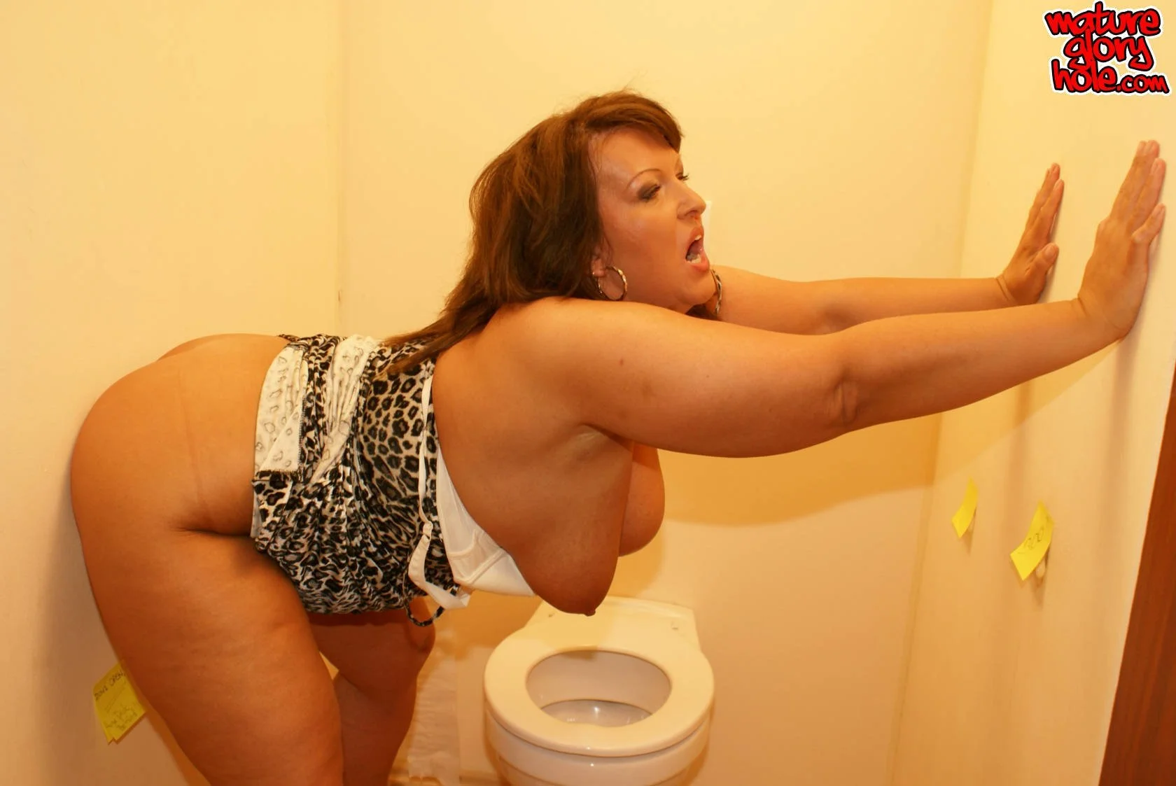 Толстые женщины в туалете