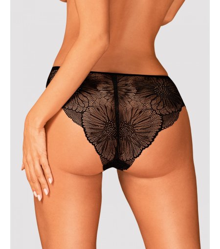 Черные кружевные стринги