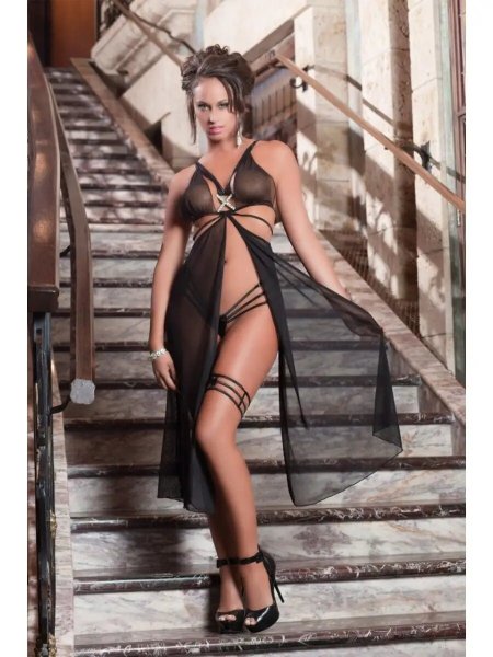 Сетчатый пеньюар