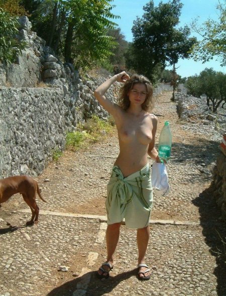 Любительское ню в отпуске