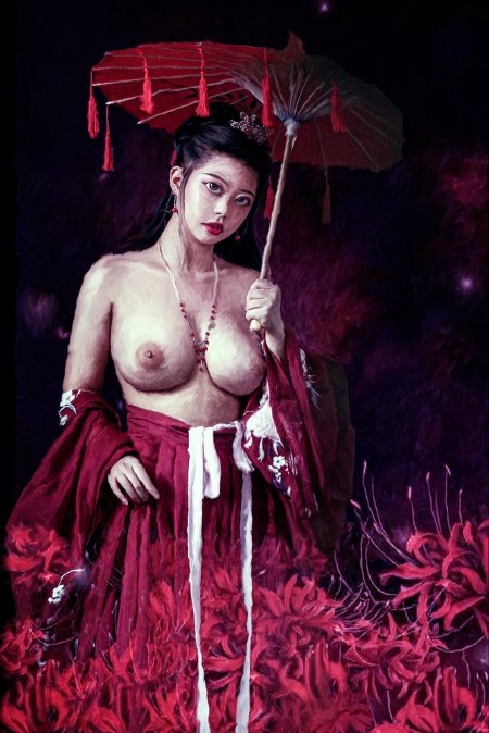 Красивая грудь китаянки