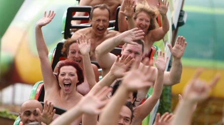 Грудь на американских Горках