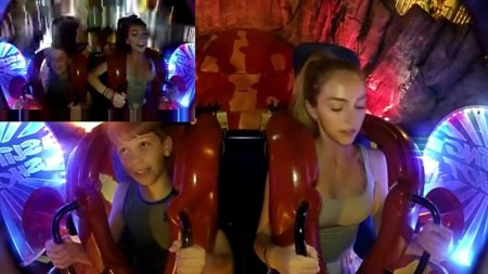 Вывалилась грудь на аттракционе