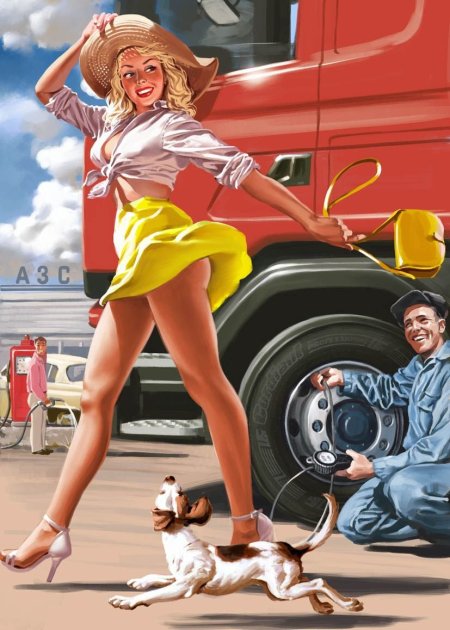 Художник пин ап Барыкин