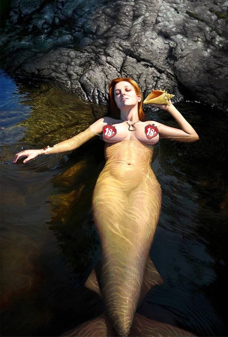 Настоящая голая Русалка